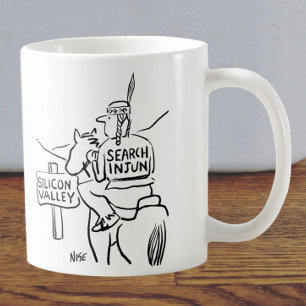 Red Indian on Horseback in Silicon Valley Coffee Mug