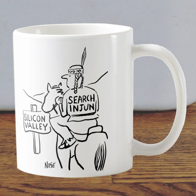 Red Indian on Horseback in Silicon Valley Coffee Mug (Creator Uploaded)