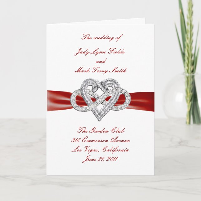 Red Infinity Heart Program Card (Front)