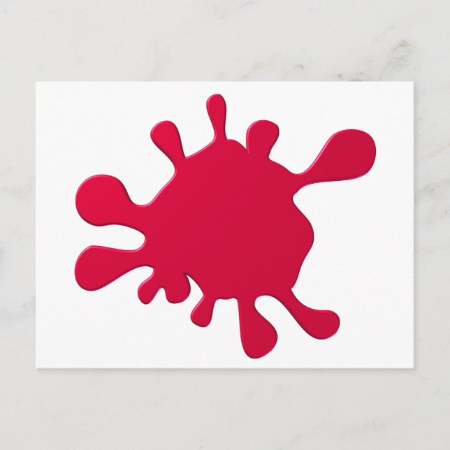 Red ink blot postcard (Front)
