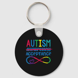 Red Instead Autism In April We Wear Red Autism Awa Key Ring