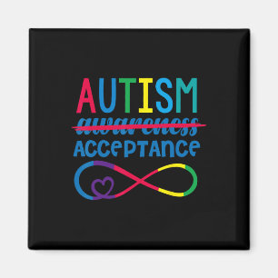 Red Instead Autism In April We Wear Red Autism Awa Magnet
