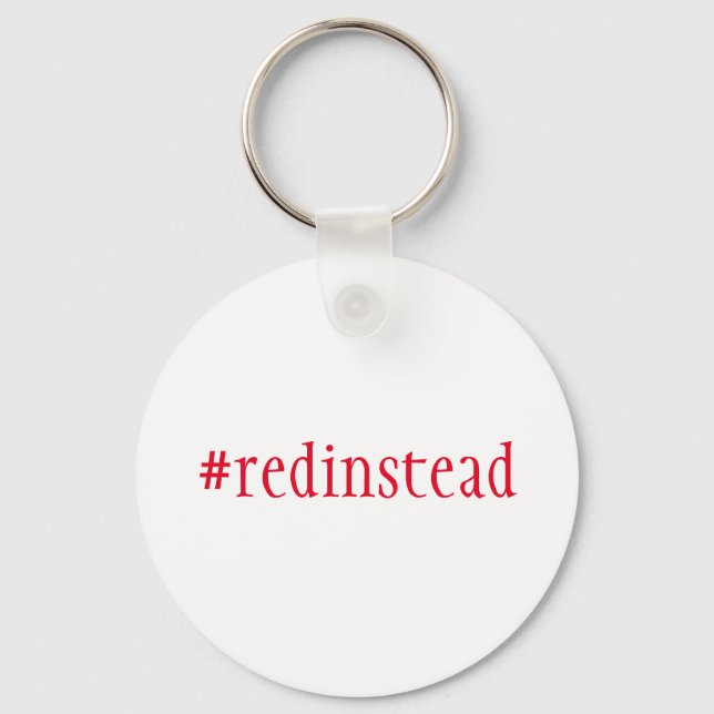 Red Instead Key Ring (Front)