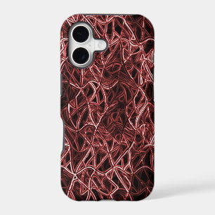 Red intertwined network of rustic and tangled wire