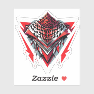 RED INVERTED TRIANGLE KEFFIEYH