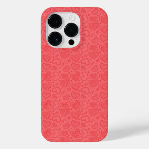 Red iPhone Case qith Hearts