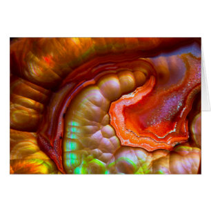 Red iridescent Fire Opal