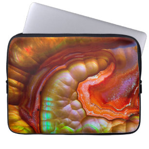 Red iridescent Fire Opal Laptop Sleeve