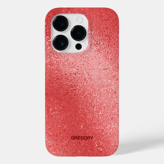 Red iridescent shimmering background Case-Mate iPhone case (Back)