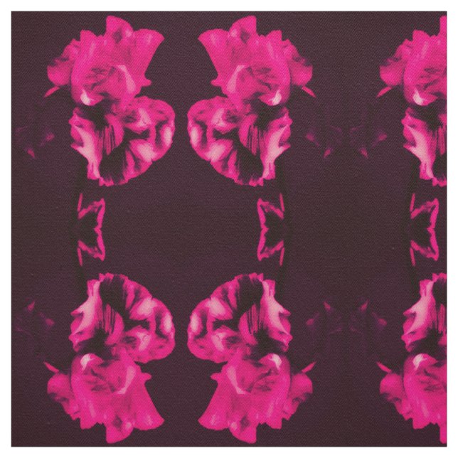 Red Iris Fabric (Swatch)