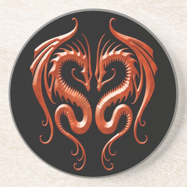 Red Iron Dragons Coaster (Front)