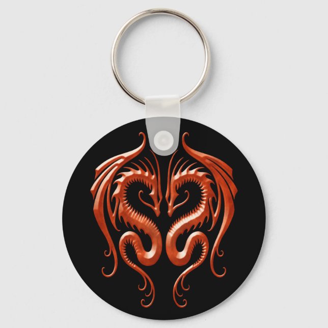 Red Iron Dragons Key Ring (Front)
