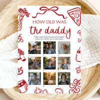 Red Italian Hand Drawn How Old Was The Daddy Game