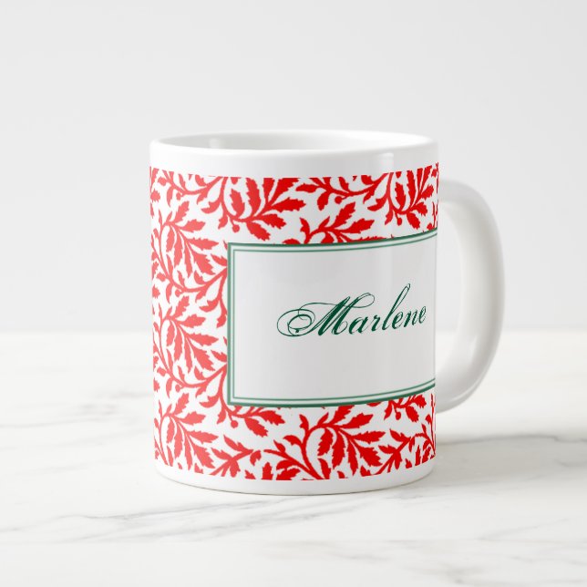 Red Ivy Personalised Mug (Front Right)
