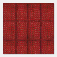 red jacquard pattern - oriental rug look