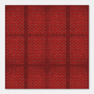 red jacquard pattern - oriental rug look  wallpaper