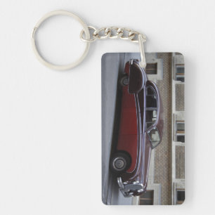 Red Jaguar Mark IX Key Ring