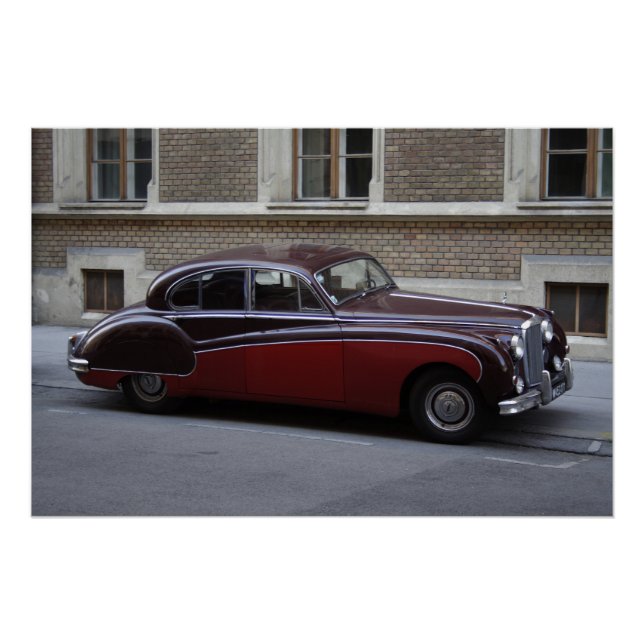 Red Jaguar Mark IX Poster (Front)