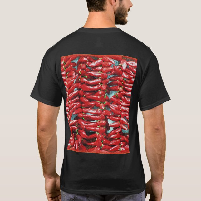 "Red Jalapeno" Cute Photo. Buy Now T-Shirt (Back)