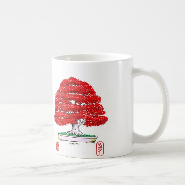Red Japanese Maple Bonsai Mug (Right)