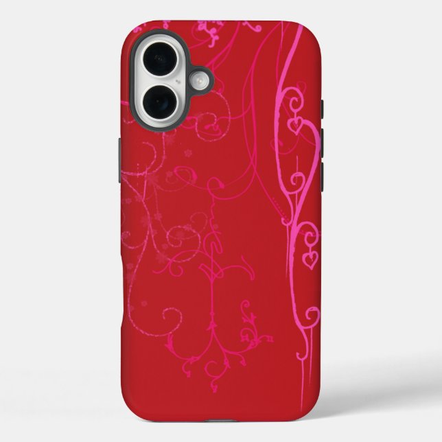 Red Jazzy iPhone Cases (Back)