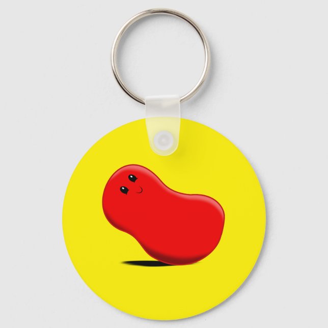 Red Jellybean Keychain (Front)