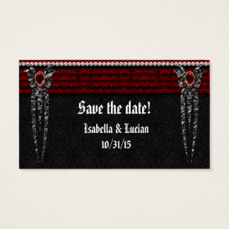 Red Jewelled Damask Vampire Wedding