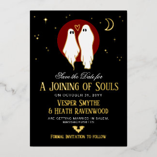 Red Joining of Souls Halloween Wedding
