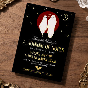 Red Joining of Souls Halloween Wedding