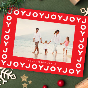 RED JOY Christmas Photo Frame Holiday Card