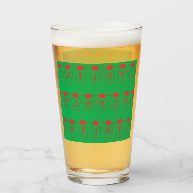 Red Joy Lights Glass (Front Filled)