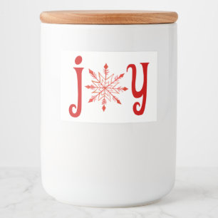 Red Joy with Snowflake Label
