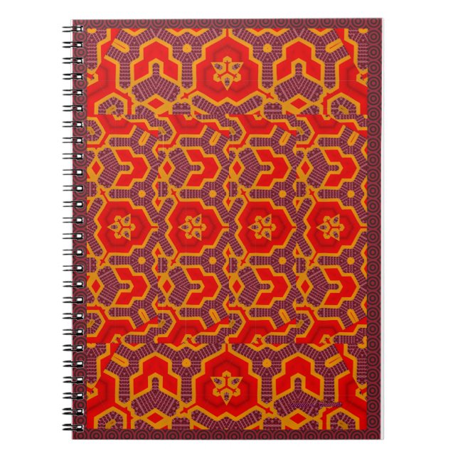 RED KALEID NOTEBOOK (Front)
