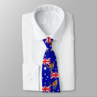 Red Kangaroo Australian flag pattern background