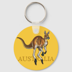 red kangaroo key ring
