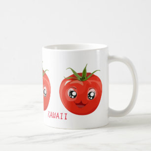 Red kawaii tomato White Mug