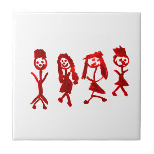 Red Kaylee My Family 2013 Art1a Hoboken The MUSEUM Tile
