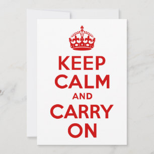Red Keep Calm and Carry On
