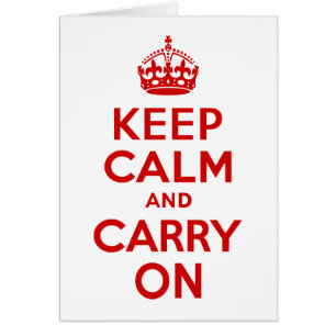 Red Keep Calm and Carry On