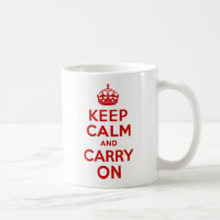 Red Keep Calm and Carry On