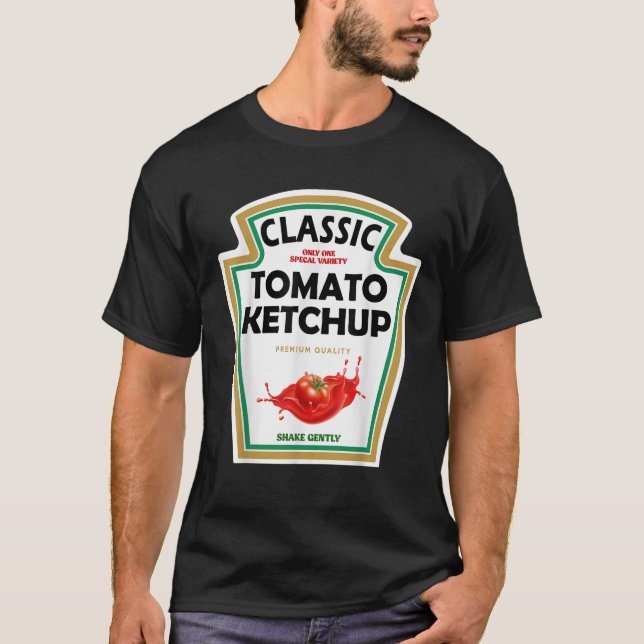 Red Ketchup DIY Halloween Costume Matching Group M T-Shirt (Front)