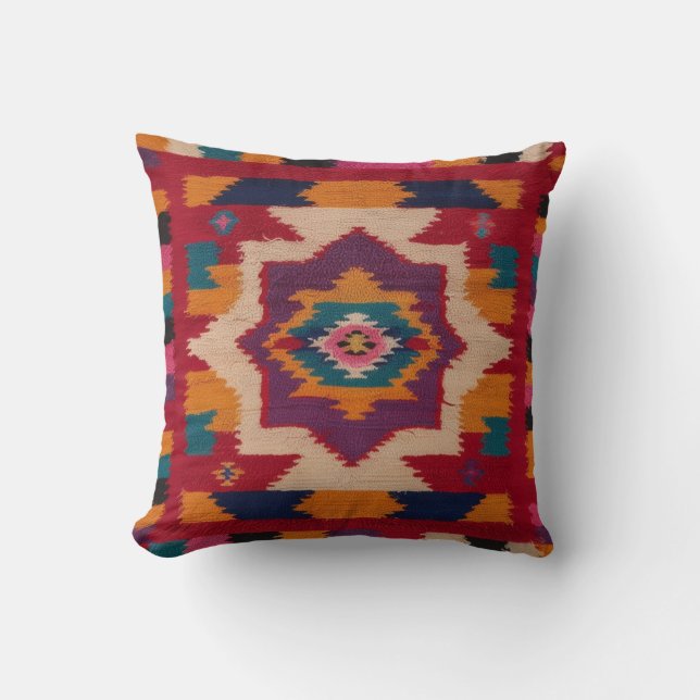 Red Kilim Pillows Near Me: Find Authentic Designs  (Front)