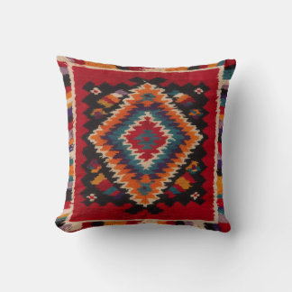Red Kilim Pillows UK: Traditional Design with Mode