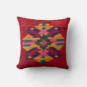 Red Kilim Rug Pillow: A Rich Blend of History Cushion