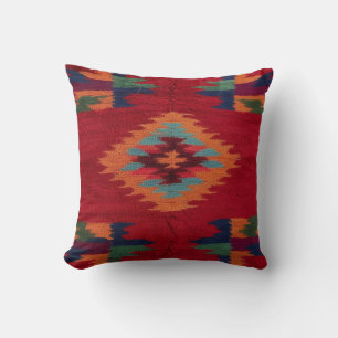 Red Kilim Throw Pillows: A Fusion of Bold Colours Cushion