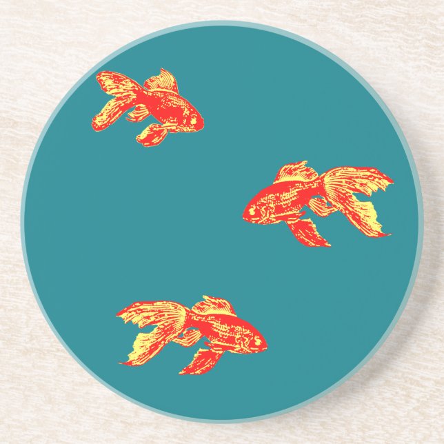 red kingyo coaster (Front)