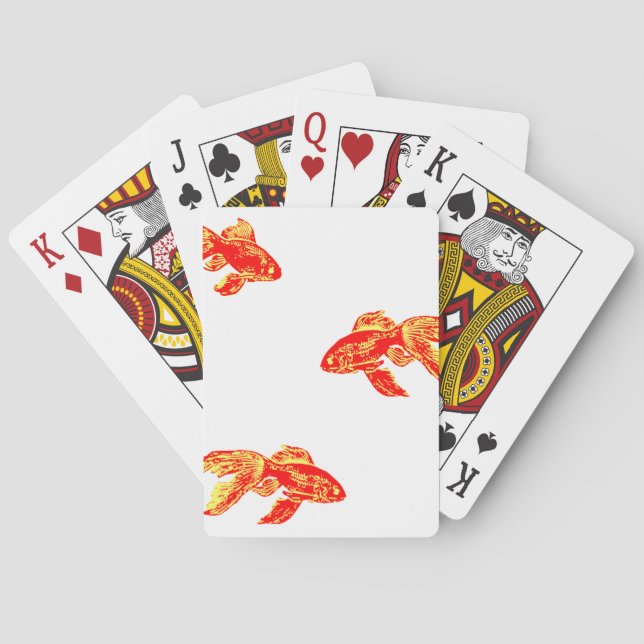 red kingyo playing cards (Back)