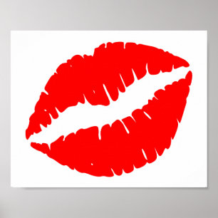 Red Kiss Poster