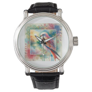 Red Kite Bird 230824AREF146 - Watercolor Watch