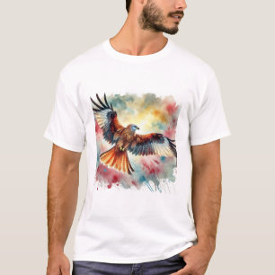 Red Kite Majesty 230824AREF149 - Watercolor T-Shirt